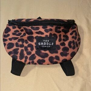 The Saddle Sack Leopard Print Saddle Bag